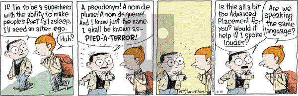Cul de Sac - Tuesday April 16, 2024 Comic Strip