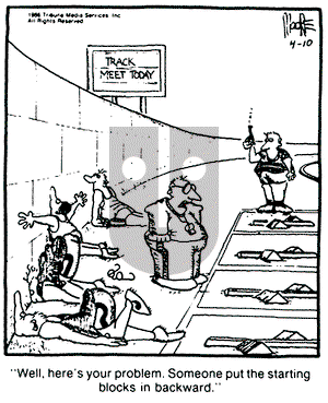 In the Bleachers - Thursday April 10, 1986 Comic Strip