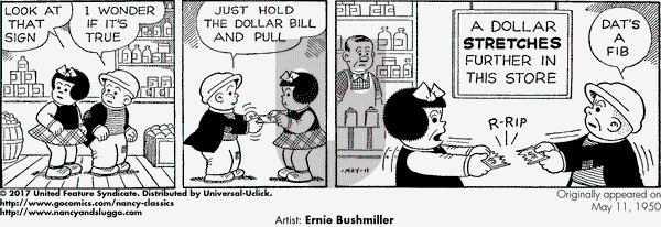 Nancy Classics on Thursday May 11, 2017 Comic Strip