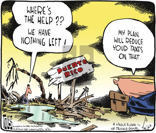 Tom Toles on Sunday October 1, 2017 Comic Strip