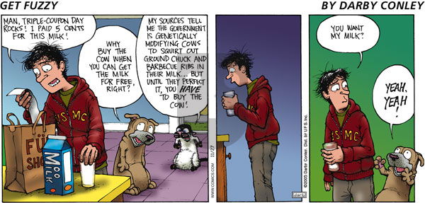 Get Fuzzy on Sunday November 27, 2005 Comic Strip