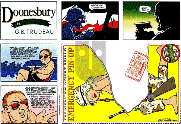 Doonesbury on Sunday January 20, 1991 Comic Strip