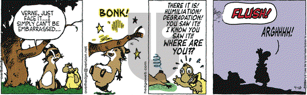 Over the Hedge on Thursday April 10, 2008 Comic Strip