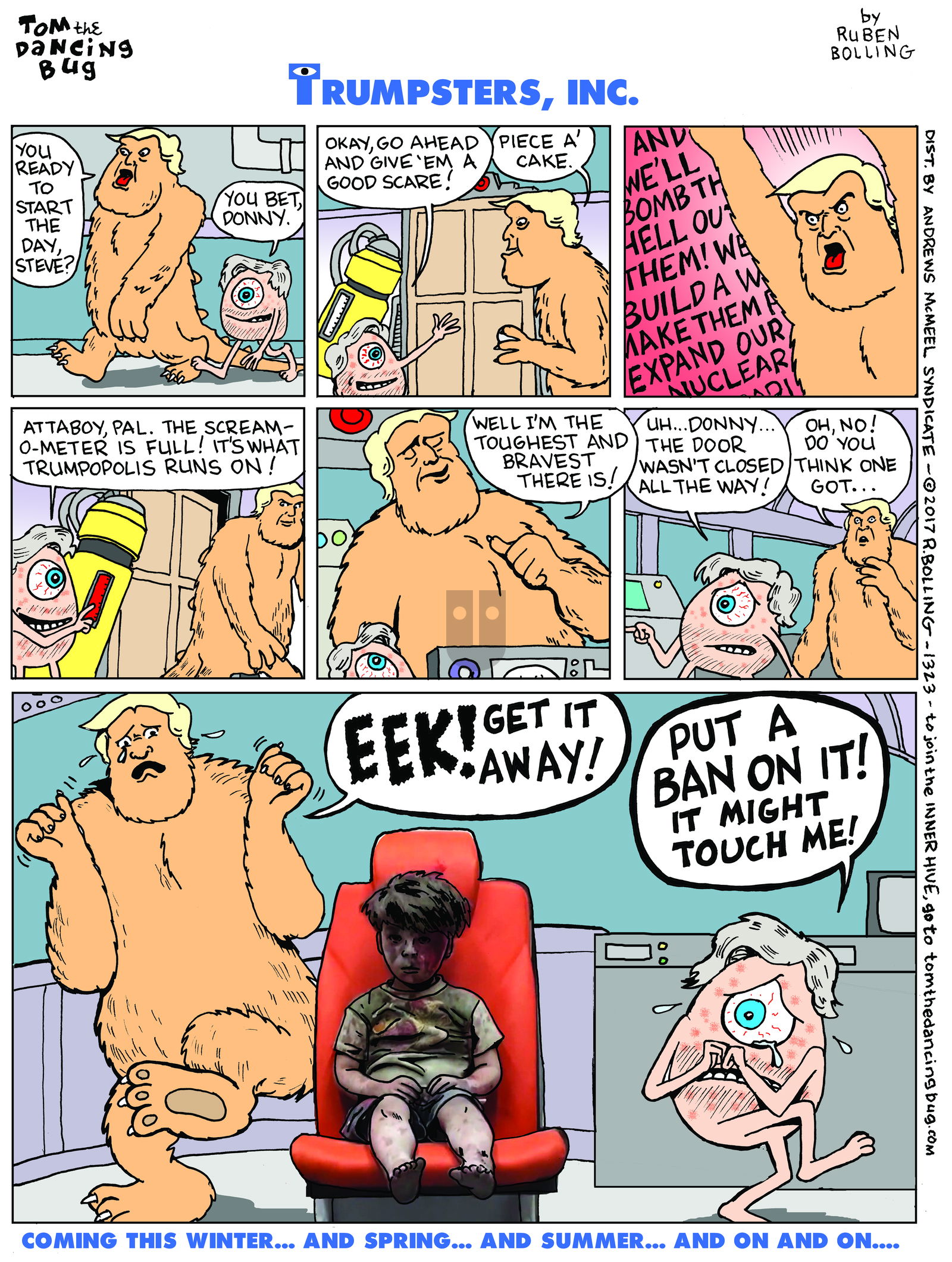 Tom the Dancing Bug on Monday January 30, 2017 Comic Strip