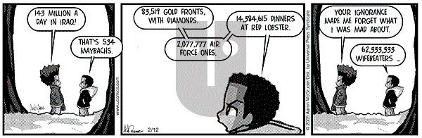 The Boondocks on Saturday September 15, 2012 Comic Strip