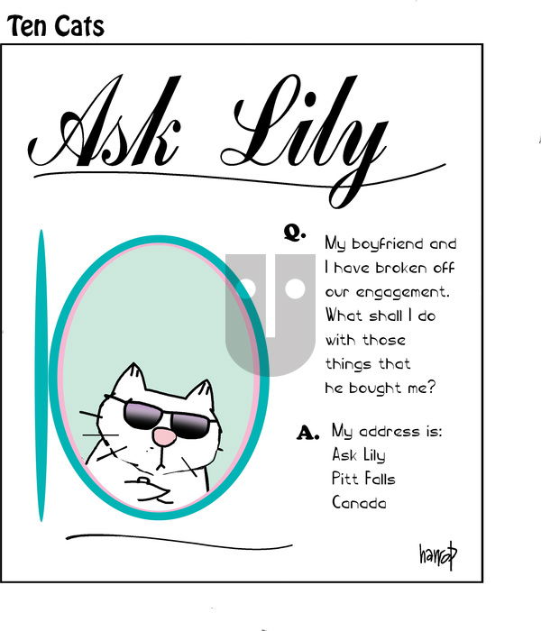 Ten Cats on Monday April 21, 2025 Comic Strip