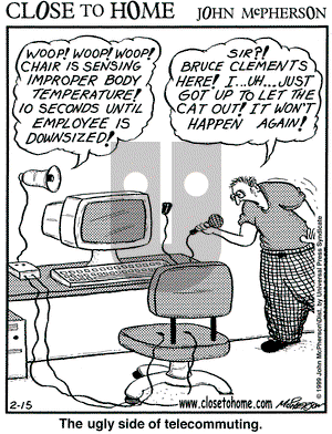 Close to Home on Monday February 15, 1999 Comic Strip