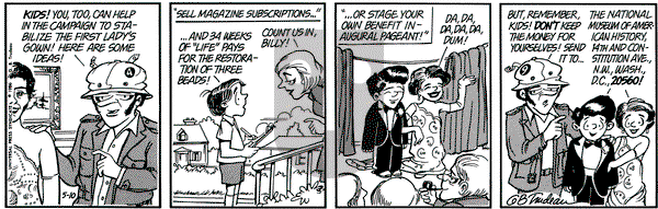 Doonesbury on Saturday May 10, 1986 Comic Strip