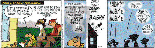 Over the Hedge on Thursday December 8, 2011 Comic Strip