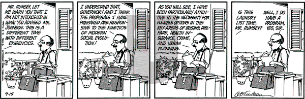 Doonesbury on Wednesday September 15, 1976 Comic Strip