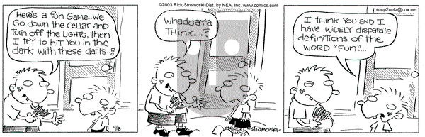 Soup to Nutz - Old on Friday April 18, 2003 Comic Strip