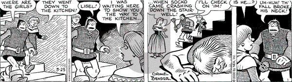 Alley Oop on Saturday March 25, 2000 Comic Strip