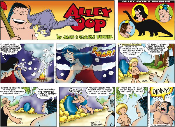 Alley Oop on Sunday March 23, 2008 Comic Strip
