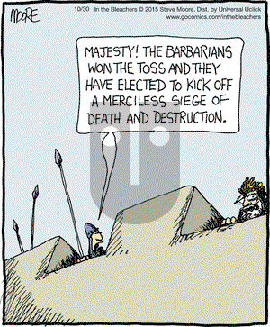 In the Bleachers on Friday October 30, 2015 Comic Strip