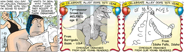 Alley Oop on Saturday January 10, 2009 Comic Strip