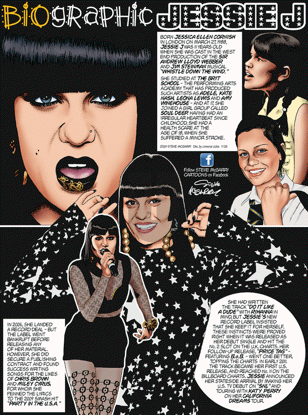 Biographic on Sunday September 25, 2011 Comic Strip