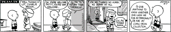 Peanuts - Monday December 7, 1953 Comic Strip