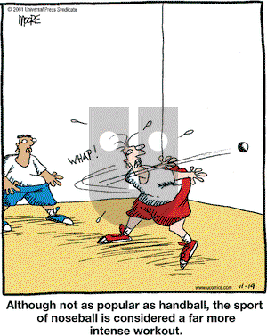 In the Bleachers on Monday November 19, 2001 Comic Strip