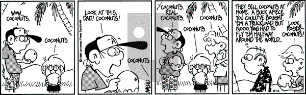 FoxTrot on Saturday August 12, 1989 Comic Strip