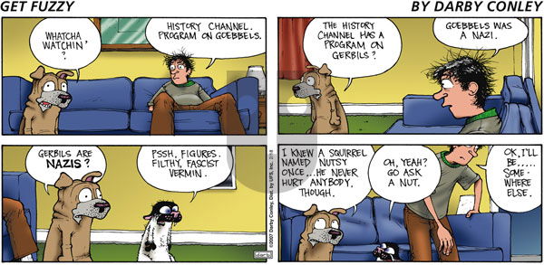 Get Fuzzy on Sunday February 18, 2007 Comic Strip
