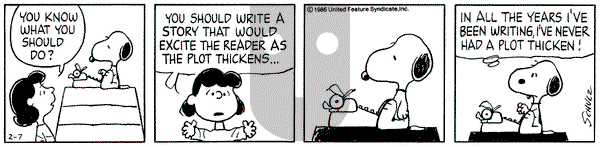 Peanuts on Friday February 7, 1986 Comic Strip