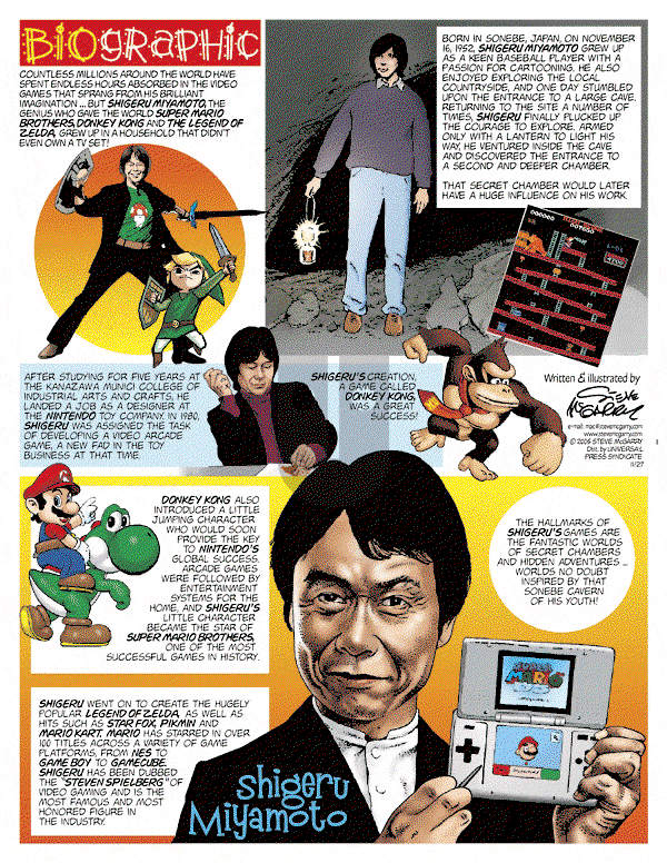 Biographic on Sunday November 27, 2005 Comic Strip