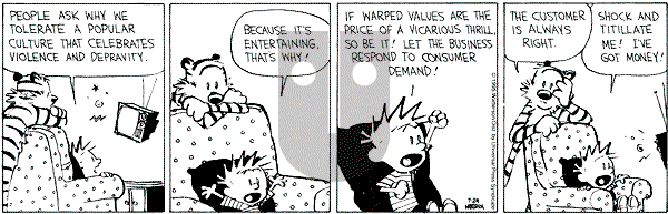 Calvin and Hobbes - Monday July 24, 1995 Comic Strip