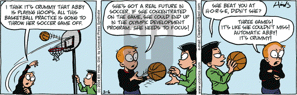 Cleats on Saturday March 6, 2004 Comic Strip