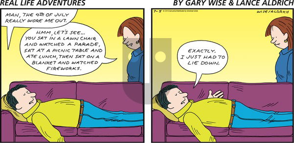 Real Life Adventures on Sunday July 5, 2015 Comic Strip