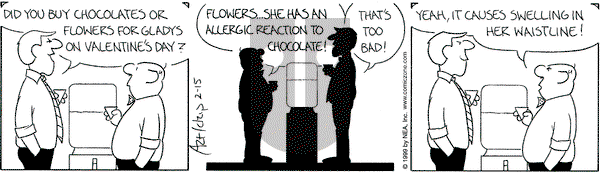 The Born Loser on Monday February 15, 1999 Comic Strip