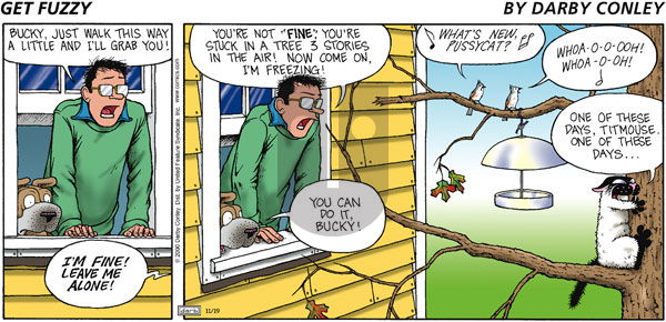 Get Fuzzy on Sunday November 19, 2000 Comic Strip