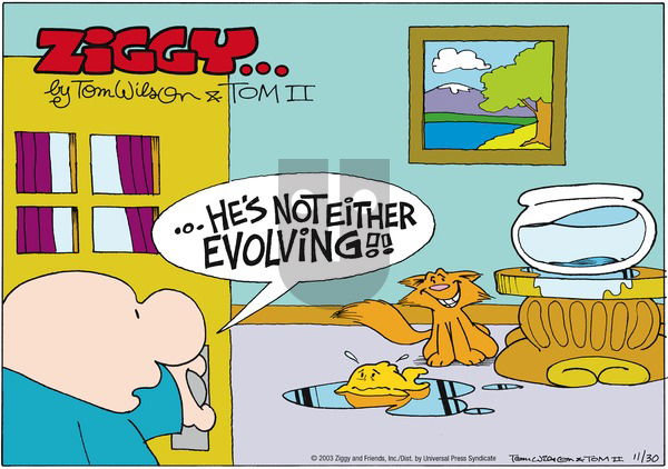 Ziggy on Sunday November 30, 2003 Comic Strip