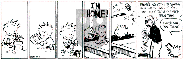 Calvin and Hobbes - Friday November 1, 2024 Comic Strip