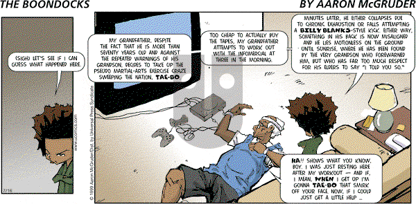 The Boondocks on Sunday February 16, 2014 Comic Strip