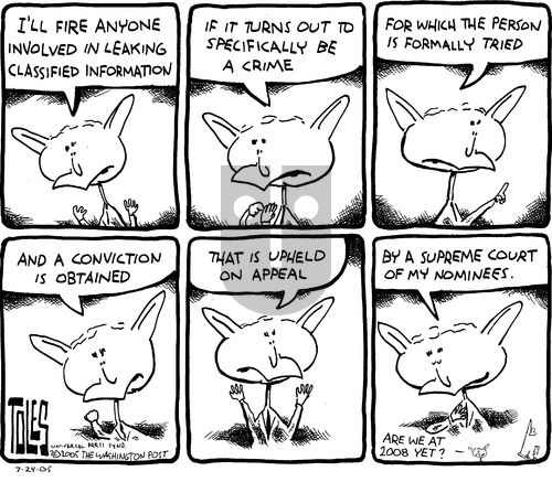 Tom Toles on Sunday July 24, 2005 Comic Strip
