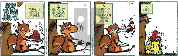 Over the Hedge on Wednesday October 1, 2008 Comic Strip