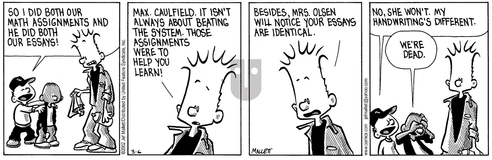 Frazz - Wednesday March 6, 2002 Comic Strip