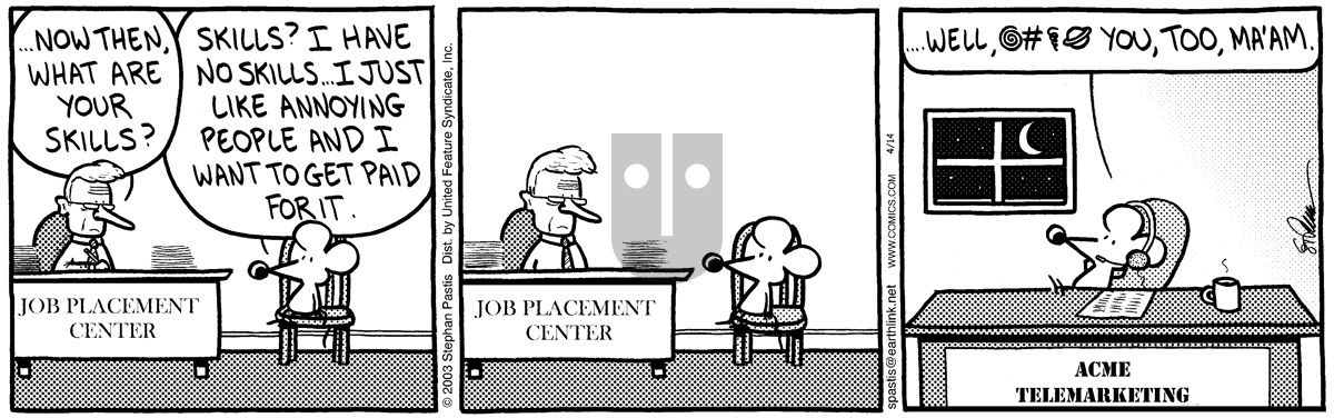 Pearls Before Swine - Monday April 14, 2003 Comic Strip