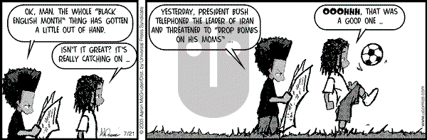 The Boondocks on Monday February 21, 2011 Comic Strip