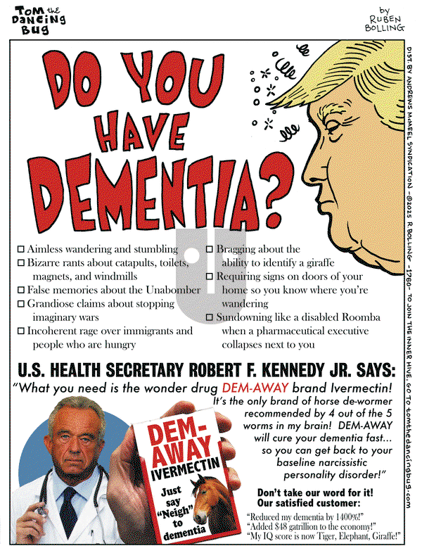 Tom the Dancing Bug on Friday November 14, 2025 Comic Strip