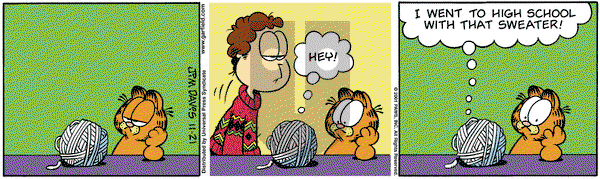 Garfield on Wednesday November 21, 2001 Comic Strip