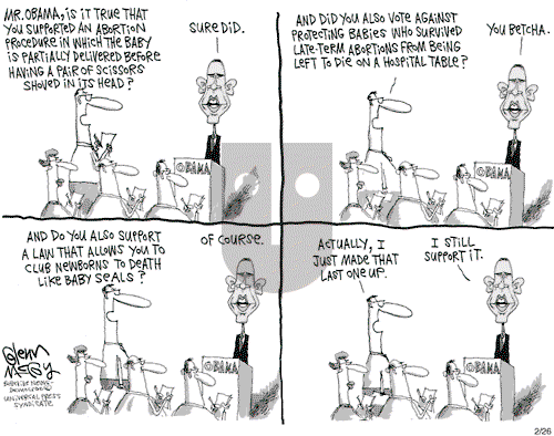 Glenn McCoy on Tuesday February 26, 2008 Comic Strip
