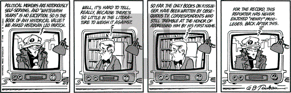 Doonesbury on Friday October 5, 1979 Comic Strip