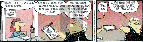 The Buckets on Tuesday November 19, 2019 Comic Strip