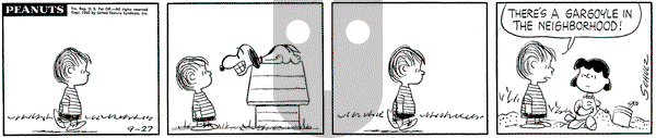 Peanuts on Thursday September 27, 1962 Comic Strip