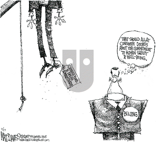 Matt Davies on Tuesday July 17, 2007 Comic Strip