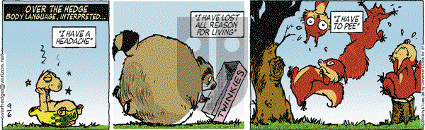 Over the Hedge on Saturday September 6, 2014 Comic Strip
