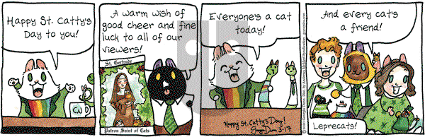 Breaking Cat News on Tuesday March 17, 2020 Comic Strip