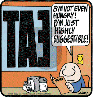 Ziggy on Tuesday July 1, 2025 Comic Strip