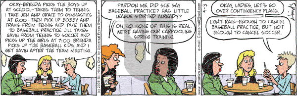 Cleats - Monday April 3, 2006 Comic Strip